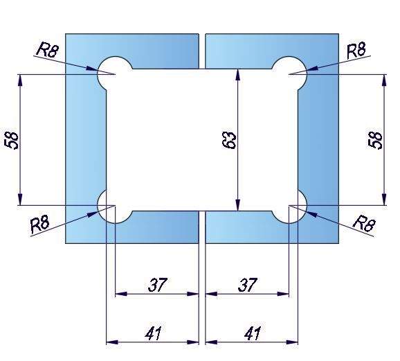 Balama Sticla-Sticla cu fixare SH-180-B_ST