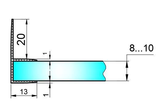 Уплот.для душ.кабины PS-10-M