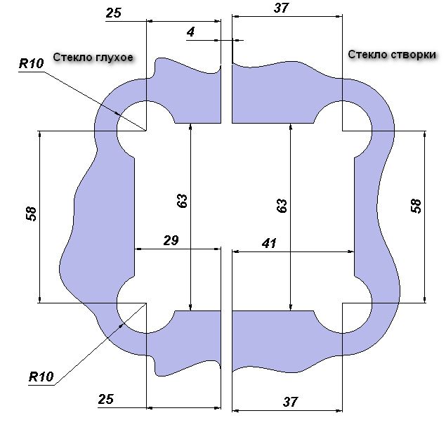 Balama Sticla-Sticla 135 grade cu fixare SH-135-B_ST